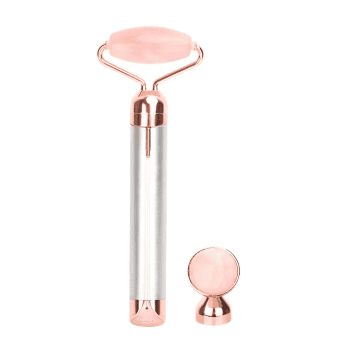 New 2 In 1 Flawless Contour, Flawless Jade Roller, Micro Vibrating Facial Roller And Massager, Automatic Facial Vibrate Face Massager, Electric Pink Rose Quartz Facial Massager, Vibrating Face Body Massage Tool, Skin Care Lift Tightening Women Beauty Bar New 2 In 1 Flawless Contour, Flawless Jade Roller, Micro Vibrating Facial Roller And Massager, Automatic Facial Vibrate Face Massager, Electric Pink Rose Quartz Facial Massager, Vibrating Face Body Massage Tool, Skin Care Lift Tightening Women Beauty Bar